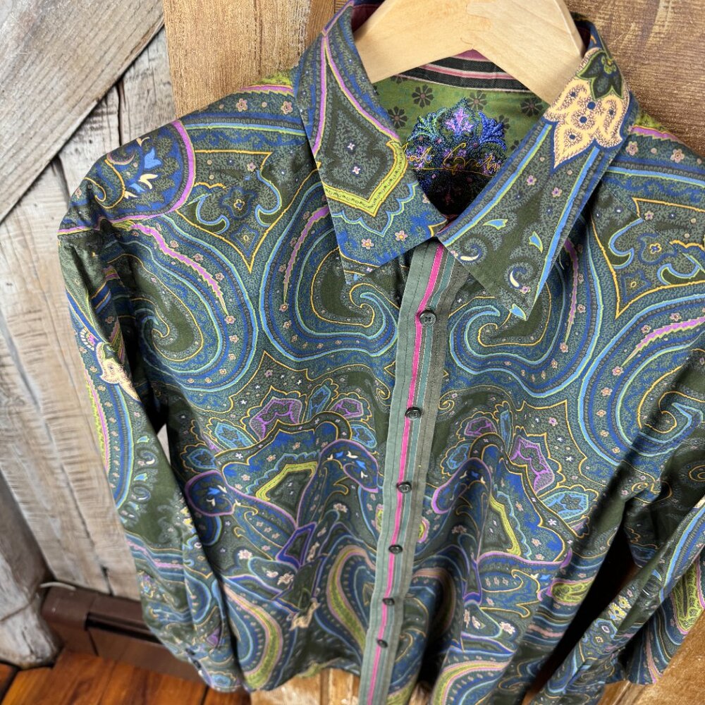 Robert Graham :Patterned Button Down Size Large - image 2